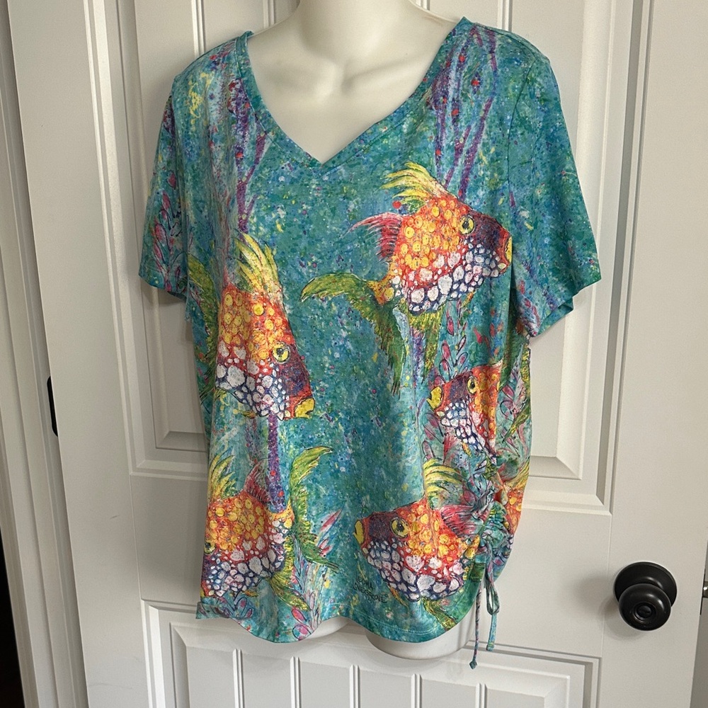 Nwots Leoma Lovegrove Large Tropical Fish Tee